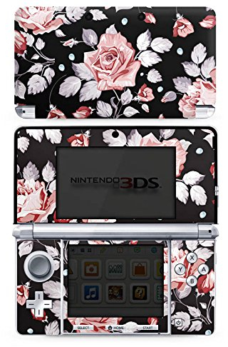 DeinDesign Skin kompatibel mit Nintendo 3 DS Folie Sticker Rose Blume Pattern