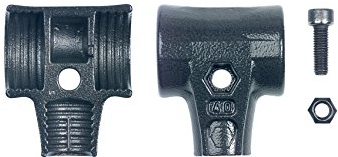Wiha Hammerschalen Set mit Schraube und Sicherungsmutter für Safety Schonhammer (26669) 40 mm