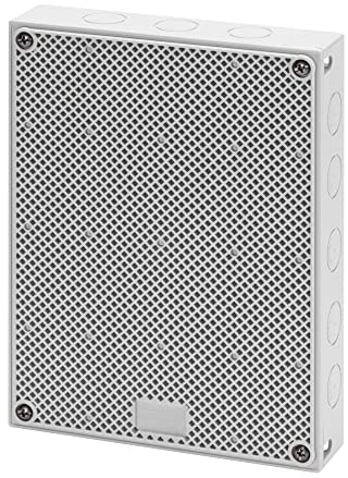 Gewiss GW42002 Quadretto con porta reversibile, superficie liscie e alveolare, 20 x 15 x 6 cm, Plastica, Bianco