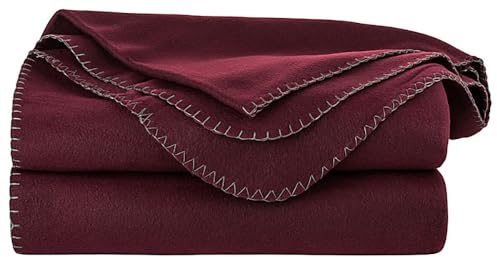 Tarrington House Fleecedecke 150x200cm Kuscheldecke Wohndecke + 1 HLKauf Notizblock