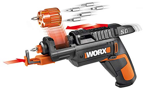 Worx 4V Electric Screwdriver, Rechargeable Cordless Power Screwdriver Set with 6 Bits, Screw Holder, Charger - WX255L