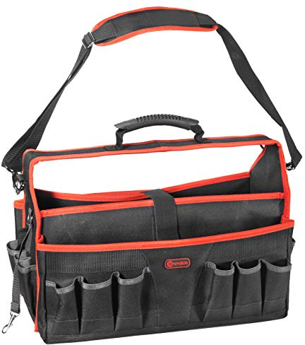 Connex Werkzeugtasche 510 mm - Viele Aufbewahrungsfächer - Unbestückt - Stabiler Komfort-Tragegriff - Inkl. verstellbarem Schultergurt - Aus Polyester/Montagetasche/Werkzeugbox / COX952300