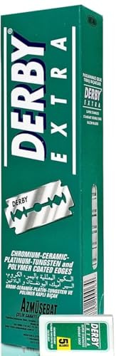 Derby Extra Double Edge Safety Razor Blades - Pack of 100 Blades