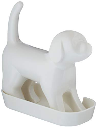 Slam 5060137380067 Spitzer Hund mit Sound, weiß