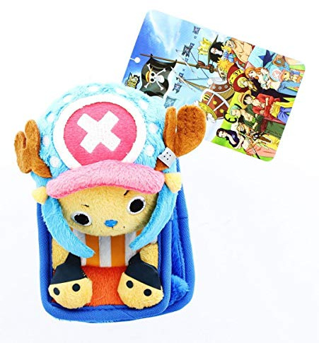 One Piece Plush Phone Case Chopper (Kyun Version, Closed Mouth) pink
