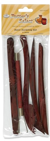 5 Buis Mise en Forme & Ruban Couper Outils Poterie Argile Sculpey Fimo Céramique POT11