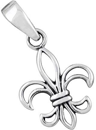 AFP Fleur de Lys, petit Pendentif en argent 925