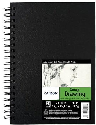 Canson Artist Series Field Drawing Book for Pencil, Pen and Felt Tip Pens, Side Wire Bound, 90 Pound, 7 x 10 Inch, 60 Sheets