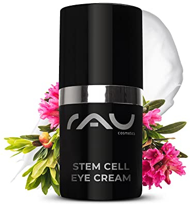 RAU Cosmetics Stem Cell Eye Cream 15ml - Anti-Aging Augencreme mit Hyaluronsäure, Stammzellen & Albizia Julibrissin gegen Falten, Augenringe & Krähenfüße - Straffende Augenpflege ab 40