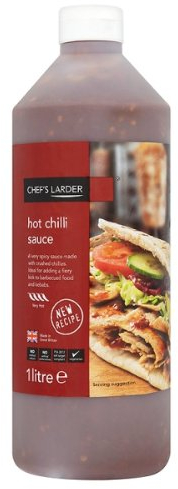 Chef's Larder Hot Chilli Sauce 1 Litre