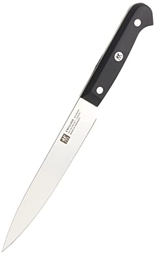 ZWILLING Coltello Gourmet da Carne, 16 cm, Acciaio Inox Speciale, Impugnatura Ergonomica, Nero, Made in Germany