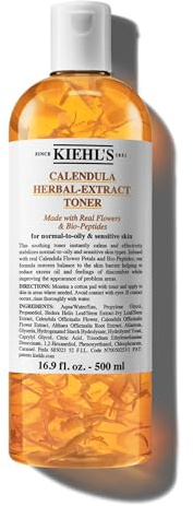 Kiehl's Tóner Caléndula Extracto Herbal Libre de Alcohol – Tamaño Grande 16.9oz (500ml)