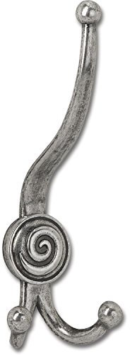 SIRO 1218/ZN29 Huthaken Ian Smith Breite 72 mm, Höhe 189 mm, Zinkdruckguss altsilber