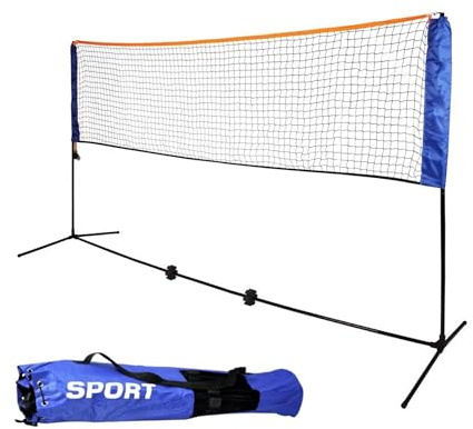 Oypla Small 3m Adjustable Foldable Badminton Tennis Volleyball Net