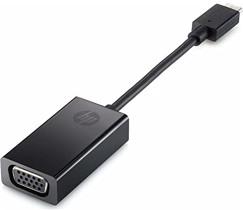 HP USB-C To VGA Adapter, Black