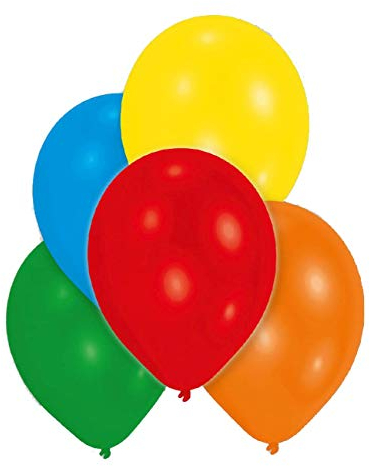 Amscan INT995423 - 10 Latexballons Metallic sortiert 27,5 cm / 11, Luftballon