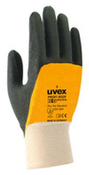 Uvex 60208 9 Profi ERGO XG20 Sicherheit Handschuh, Größe: 9, Weiß, Orange, Schwarz