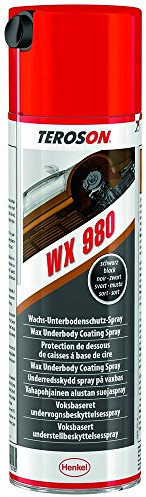 TEROSON WX 980, schnell trocknendes Autowachs für Fahrzeugunterböden, Rostschutz Spray zur Ergänzung von Schutzbelägen, bitumenfreies Unterbodenschutz Wachs, 1x500ml