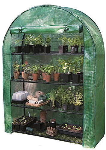 Grow It 08919 45 x 105 x 160 cm 4-Tier Extra Wide Grow Arc with Heavy Duty Cover - Green