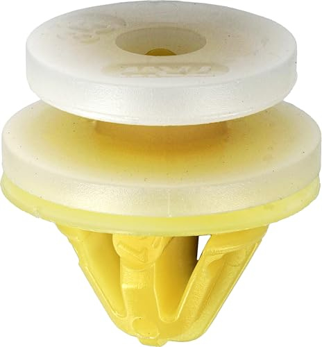 Agrafe de Panneau Garniture Intérieure et Porte en Sachet pour Véhicules Renault/Nissan/Opel, 8.2mm Poinçon, Lot de 20, Blanc/Jaune