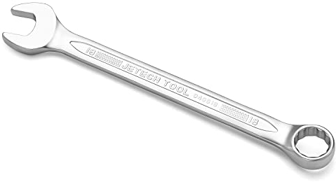 Jetech Ringmaulschlüssel 18mm – Hochfester Schraubenschlüssel aus Cr-V Stahl mit sandgestrahlter Oberfläche