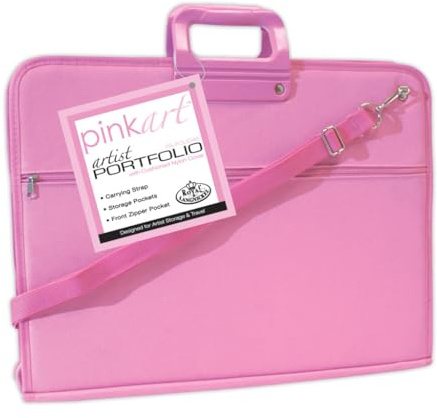Royal & Langnickel Pink Art Artist Portfolio Case, 14X18