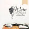 WANDKINGS Wandtattoo Wein ist Poesie in Flaschen. 40 x 31 cm beige - erhältlich in 33 Farben