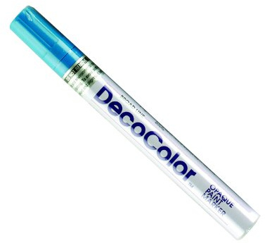 UCHIDA 300-C-10 Marvy Deco Color Broad Point Paint Marker, Light Blue