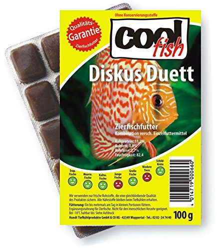 Cool Fish Diskus Duett, 15 x 100g-Blister, Fisch-Frostfutter, Aquarium, Aquaristik, Fischfutter