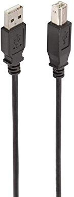 Ewent Câble d'imprimante Black USB 2.0, 3 mètres, Tibo A mâle vers Type B mâle