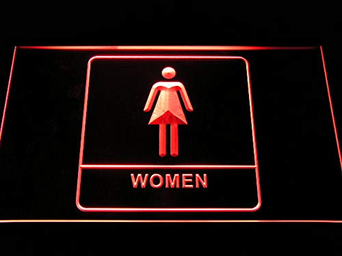 ADVPRO i1014-r Women Female Girl Toilet Washroom Restroom Display Neon Light Sign
