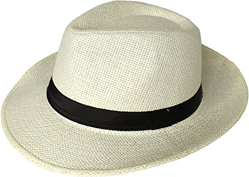 Miobo Panamahut Mountain Stroh Bogarthut Strohhüte Sommerhut Champagner 58