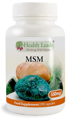 MSM (methylsulphonylmethane) 550mg x 90 Capsules (100% Additive Free Supplements)
