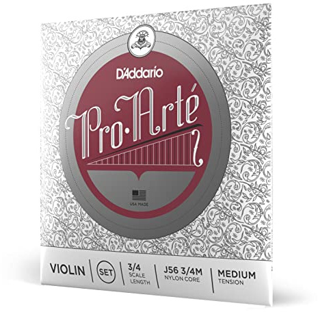 D'Addario J56-3/4M Pro Arte Violinen Saitensatz Perlon/Aluminium 3/4 Medium