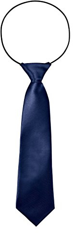 BomGuard Krawatte Kind Kleinkind - Jungs Mädchen Schlips, dunkelblau