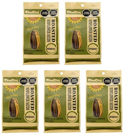 Cha Cha Sunflower Seeds (Roasted) 250g 100% Natural Flavor (16 Bags)