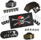 com-four® 43-teiliges Partygeschirr und -zubehör Set - Dekoration und Geschirr - für Piratenparty, Kindergeburtstag & Halloween [Auswahl variiert] (Partygeschirr - 043-teilig - 6 Gäste)