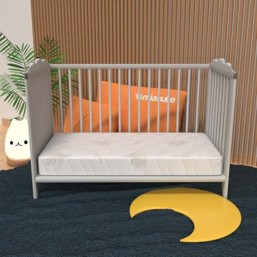 miasuite i sogni italiani Matratze für Wiege 60x135x12 cm - Medizinprodukt, Abziehbar, Aloe Vera | Lupin Baby