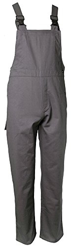 Planam 1711 360 g/m² Hitze- und Schweißerschutzlatzhose - Optimale Sicherheit und Komfort - Farbe: Grau - Größe: 48