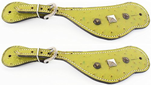 CHALLENGER Horse Western Riding Cowboy Boots Leather Spur Straps Tack 7474