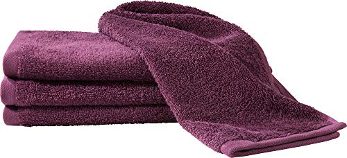 Erwin Müller Gästetuch-Set 4er-Pack Beere Größe 30x50 cm - Ludwigsburg - 100% Baumwolle - kuschelweich, saugstark, voluminös - praktisch durch beidseitige Schlaufen (weitere Farben)