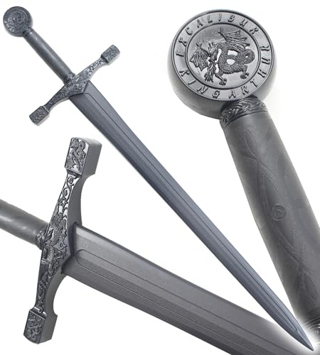 Epee Medievale Sabre Excalibur en Plastique Epee Polypropylene Entrainement Cosplay Medieval Sword