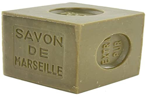 Savonnerie & Cie - Sapone di Marsiglia Verde Grezzo 400 G con Olio D'oliva in una custodia Natura