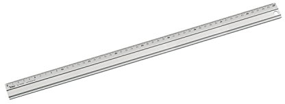 folia 23050 - Aluminiumlineal, Lineal aus Aluminium, 50 cm lang, mit Anti-Rutsch-Beschichtung und gut ablesbarer Zentimeter Einteilung