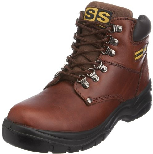 Sterling Steel Unisex-Adult SS807SM Safety Boots Brown (Tan) 10 UK Wide