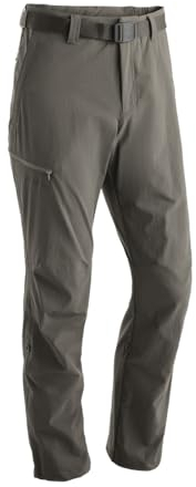 Maier Sports Nil, Herren Wanderhose, Wasserabweisende Outdoorhose für Trekking und Hiking, PFC-frei, mSTRETCH pro 4 & Dryprotec, Rollup-Funktion, Braun, 31 (W46/L32)