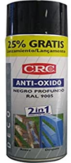 CRC - Spray Imprimación De Zinc Más Color En Un Sólo Producto.Antioxido Ral 9005 Negro 500Ml