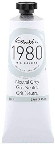Gamblin 1980 - Oelfarbe - Neutrales Grau - 37 ml