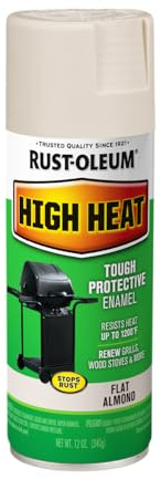 Rust-Oleum 7750830 High Heat Enamel Spray Paint, 12 oz, Almond