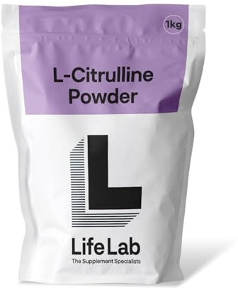 L-Citrulline Powder 1kg - L Citrulline Purity 99.87% Amino Acid Supplement for Nitric Oxide and Performance Support Vegan & Vegetarian L-Citrulline Powder by LifeLab Supplements
